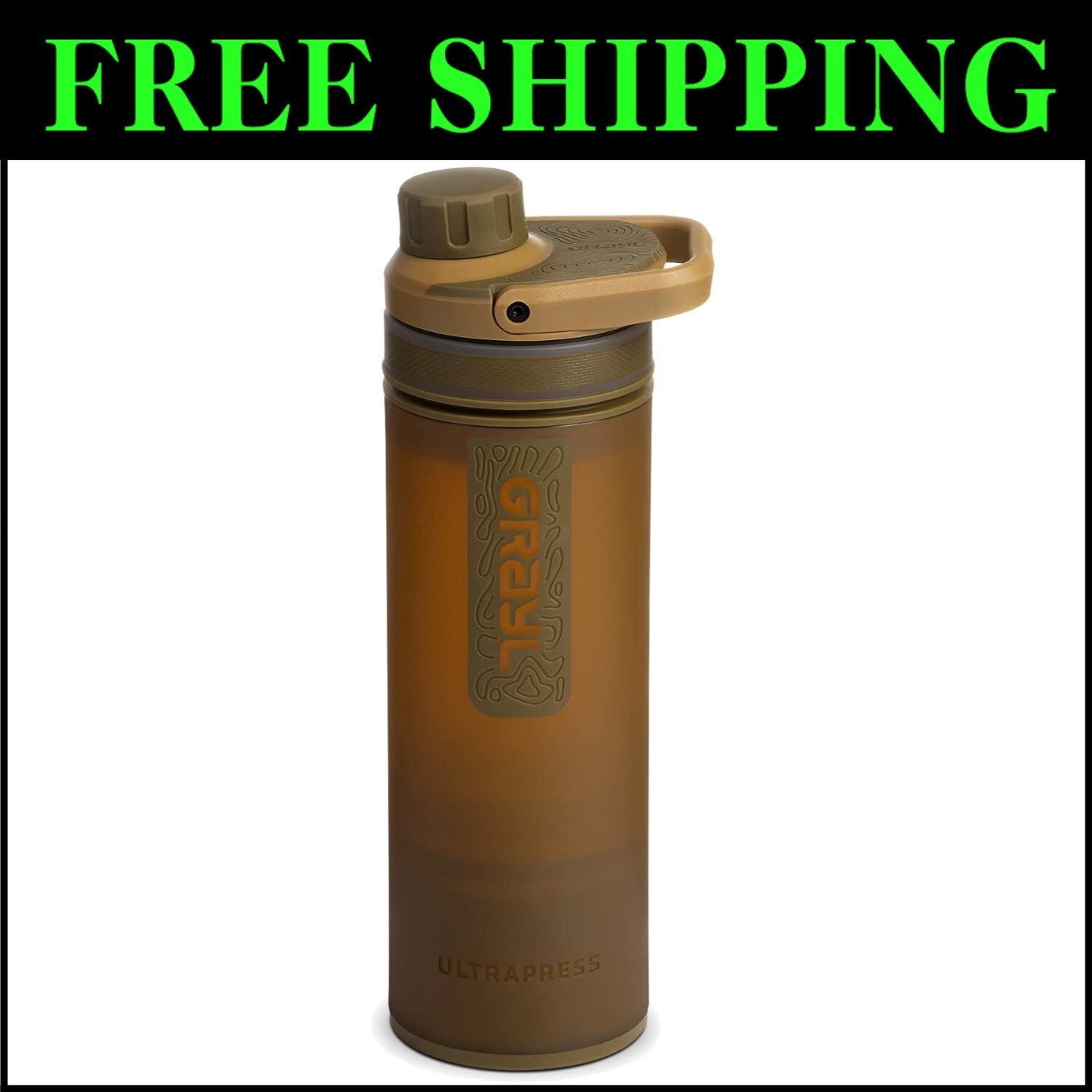 Effortless 16.9 oz Water Purifier Bottle - Clean Water for Outdoor Adventures