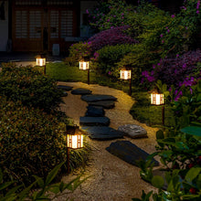 Load image into Gallery viewer, Elegant Japanese Solar Lights - 4 Pack Waterproof Pathway Garden Illumination