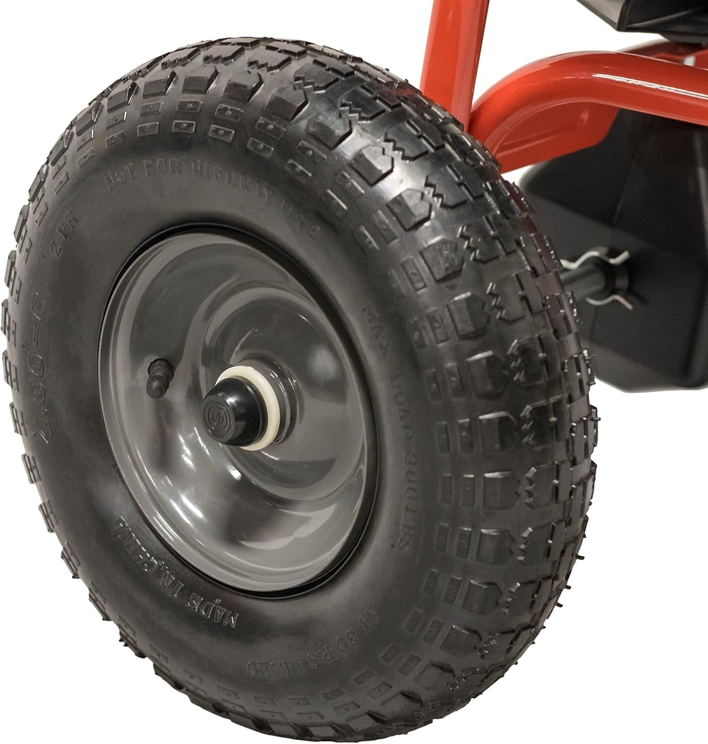 Easy-to-Use 130 lb Tow Spreader with Pneumatic Tires for Smooth Operation