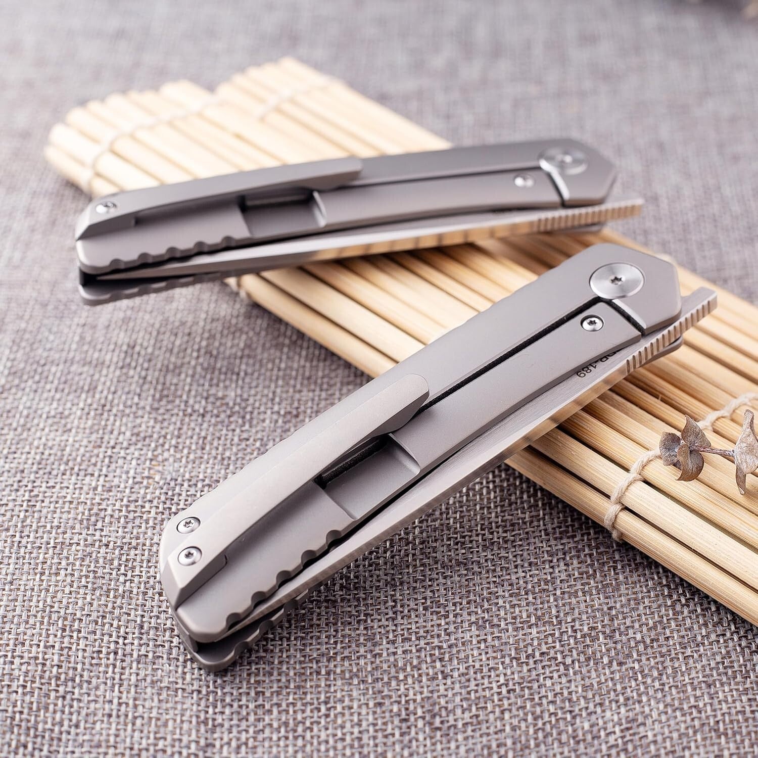 Premium Folding Pocket Knife with ZDP-189 Steel & Titanium Handle - 4.5 Inches