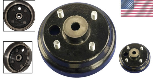 Robust Brake Drum/Hub Assembly - Ideal for Electric and 2-Cycle Gas Vehicles