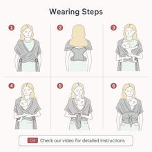Load image into Gallery viewer, Versatile Baby Wrap Carrier - Ergonomic Sling for Newborns to Toddlers (8-35 ...