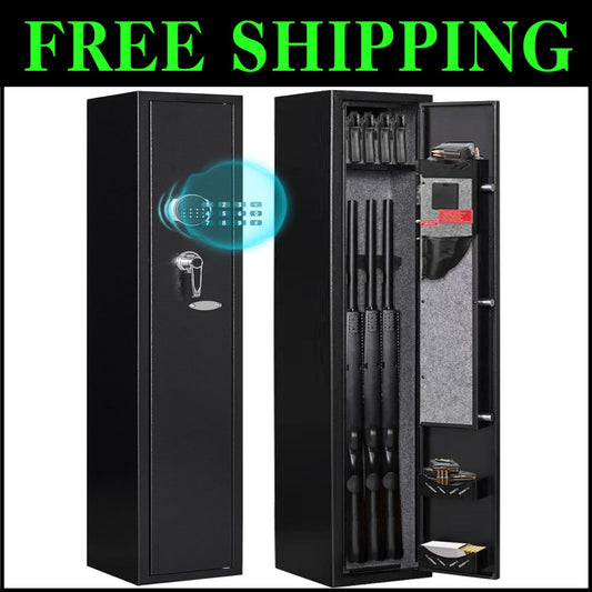 2-Gun Electronic Safety Cabinet for Rifles & Pistols - Quick Access Security