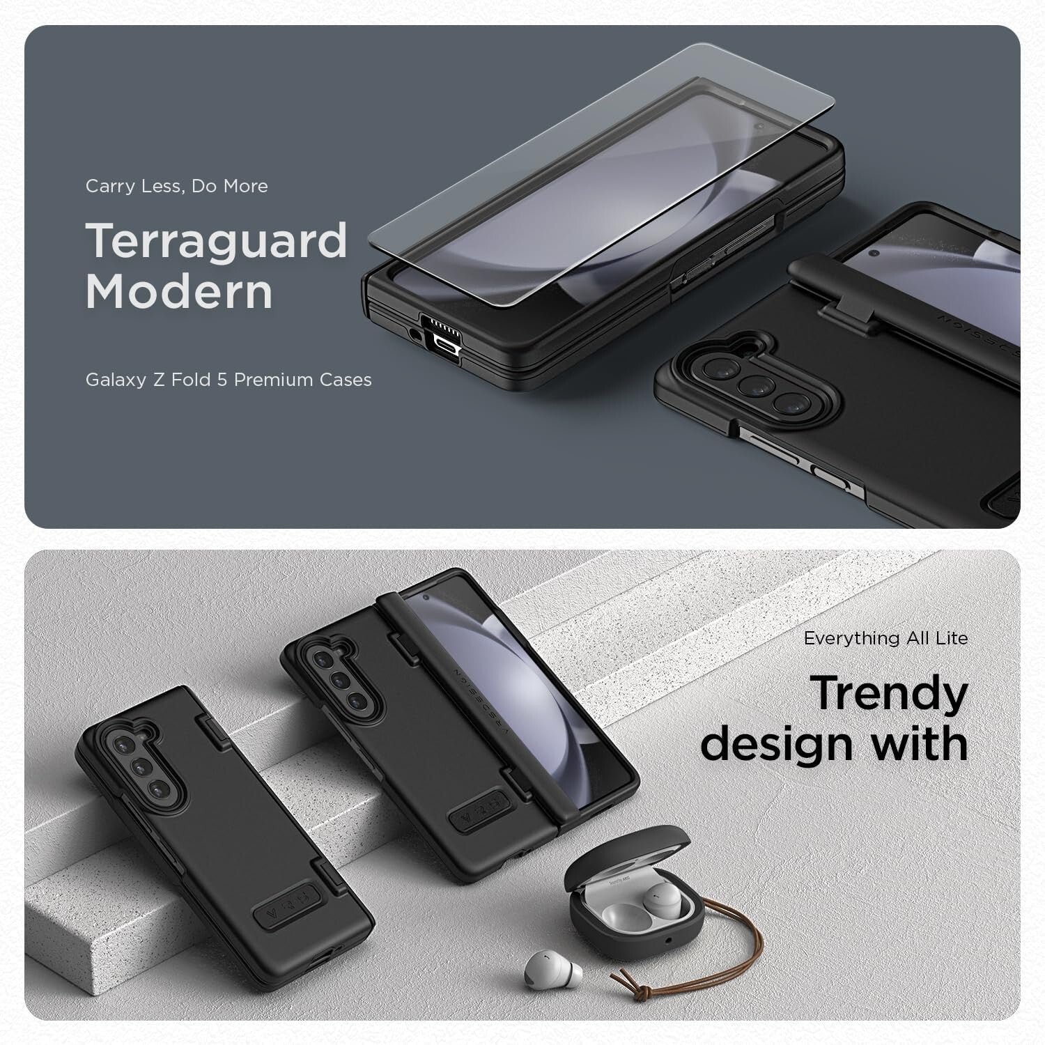 All-Around Protection Phone Case for Galaxy Z Fold 5 with Anti-Scratch Features