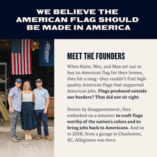 Load image into Gallery viewer, Durable 3' x 5' American Flag – Locally-Sourced, Double Stitching, Embroidered