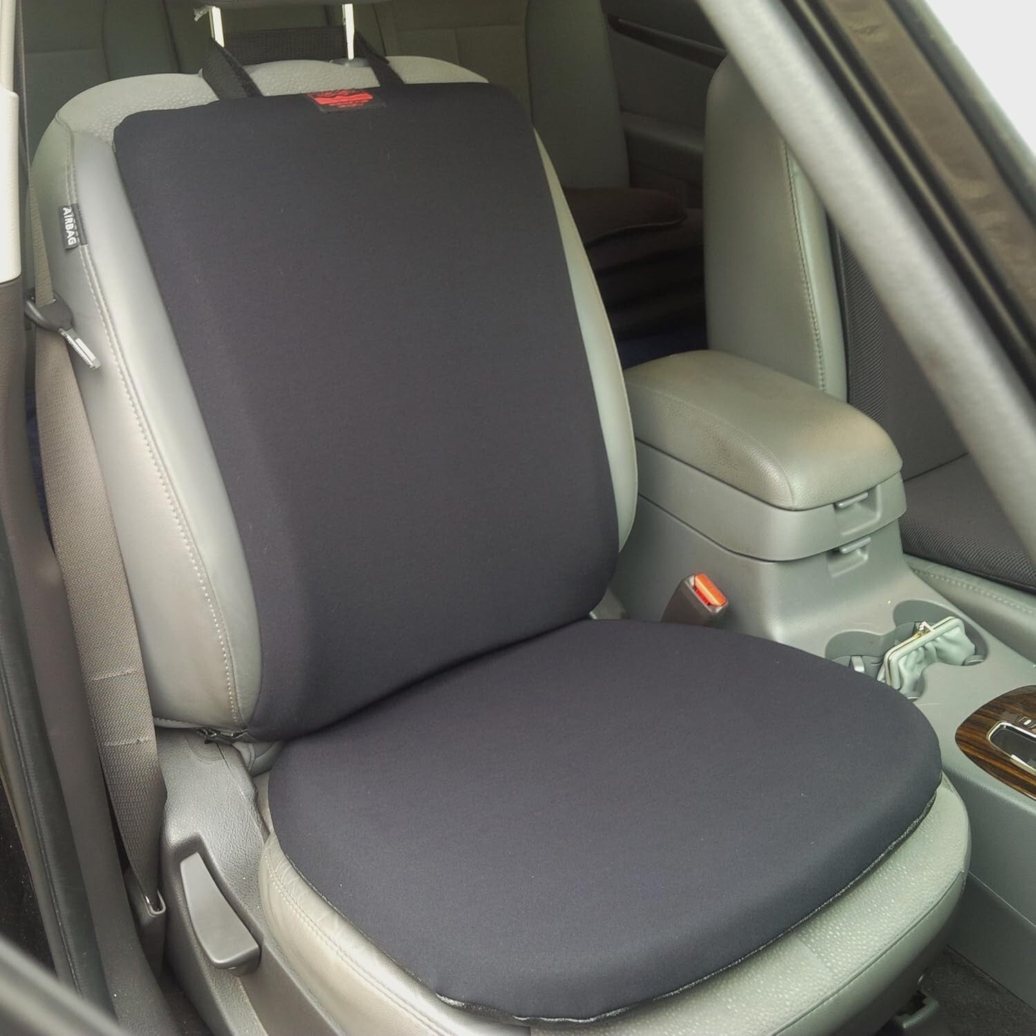 Ergonomic Gel Car Cushion Combo - Adjustable Back & Seat Pads, Travel Essential