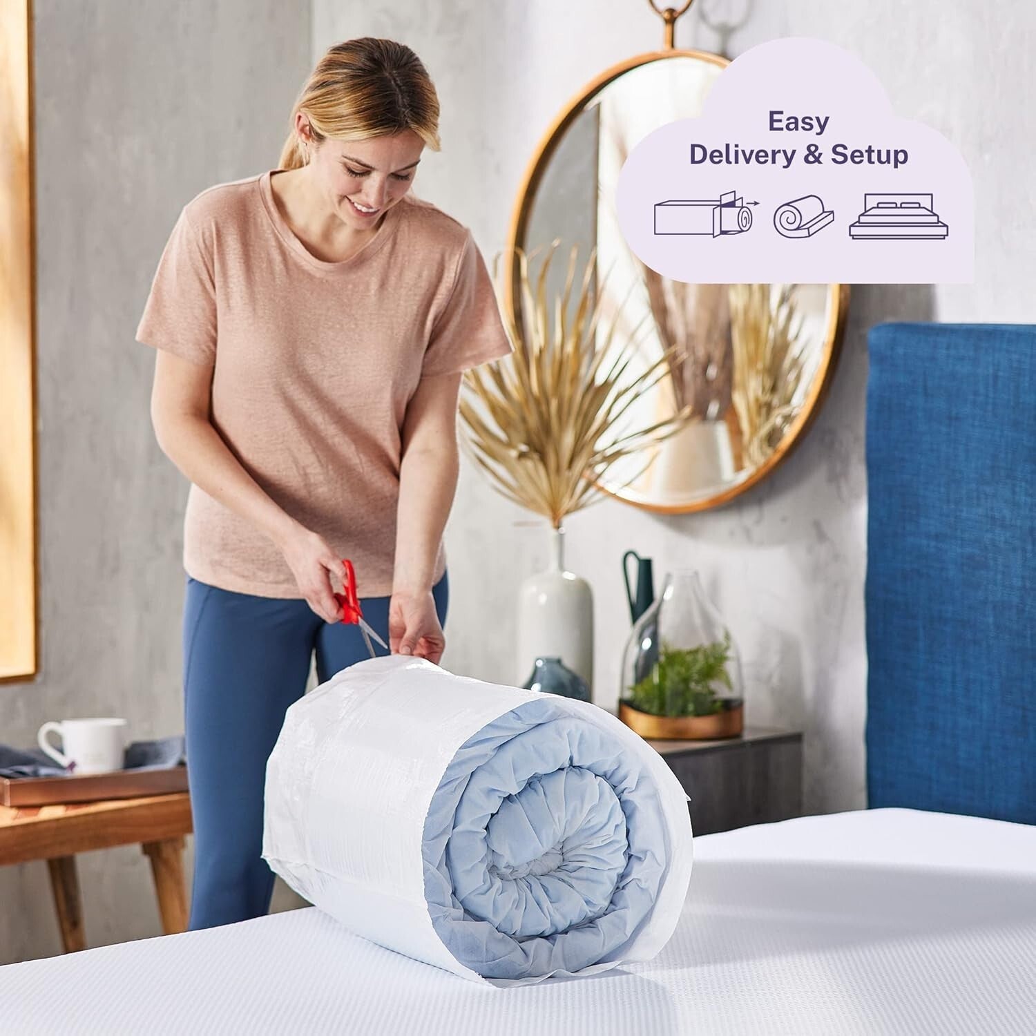 King Size Cooling Comfort Gel Memory Foam Topper with 4-Inch Pillow Top Design