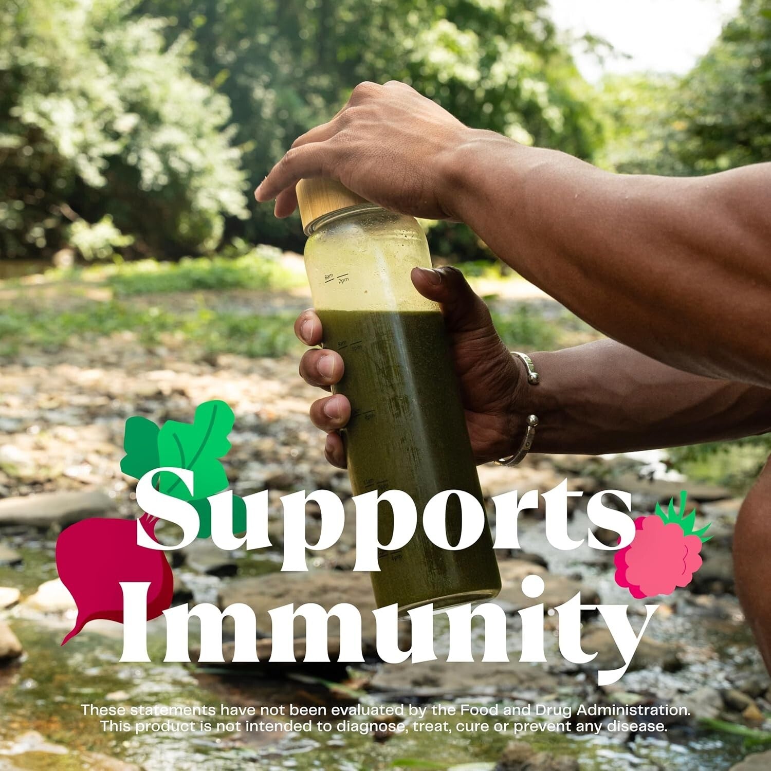 Delicious Organic Super Greens Powder for Daily Health & Wellness - 1.76 lbs