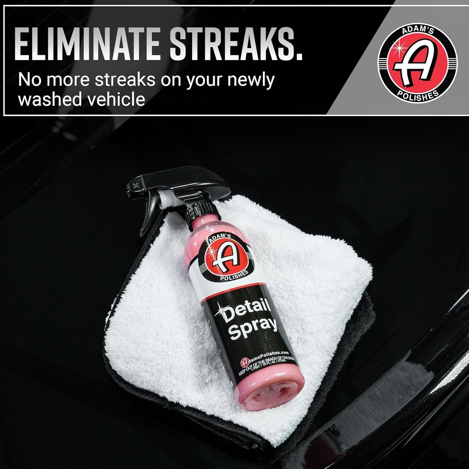 Adam's 5-Gallon Detail Spray: Premium Polish & Wax Booster for Stunning Shine