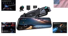 Load image into Gallery viewer, Advanced 10'' Rear View Mirror Camera with Night Vision &amp; Voice Control Features