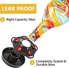 Load image into Gallery viewer, 36oz Hummingbird Feeder with Rustproof Base &amp; Ant Moat - Unique Ribbon Design