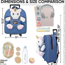 Load image into Gallery viewer, Lightweight Unicorn Kids Suitcase with Rolling Wheels - Ideal for 3-9 Years