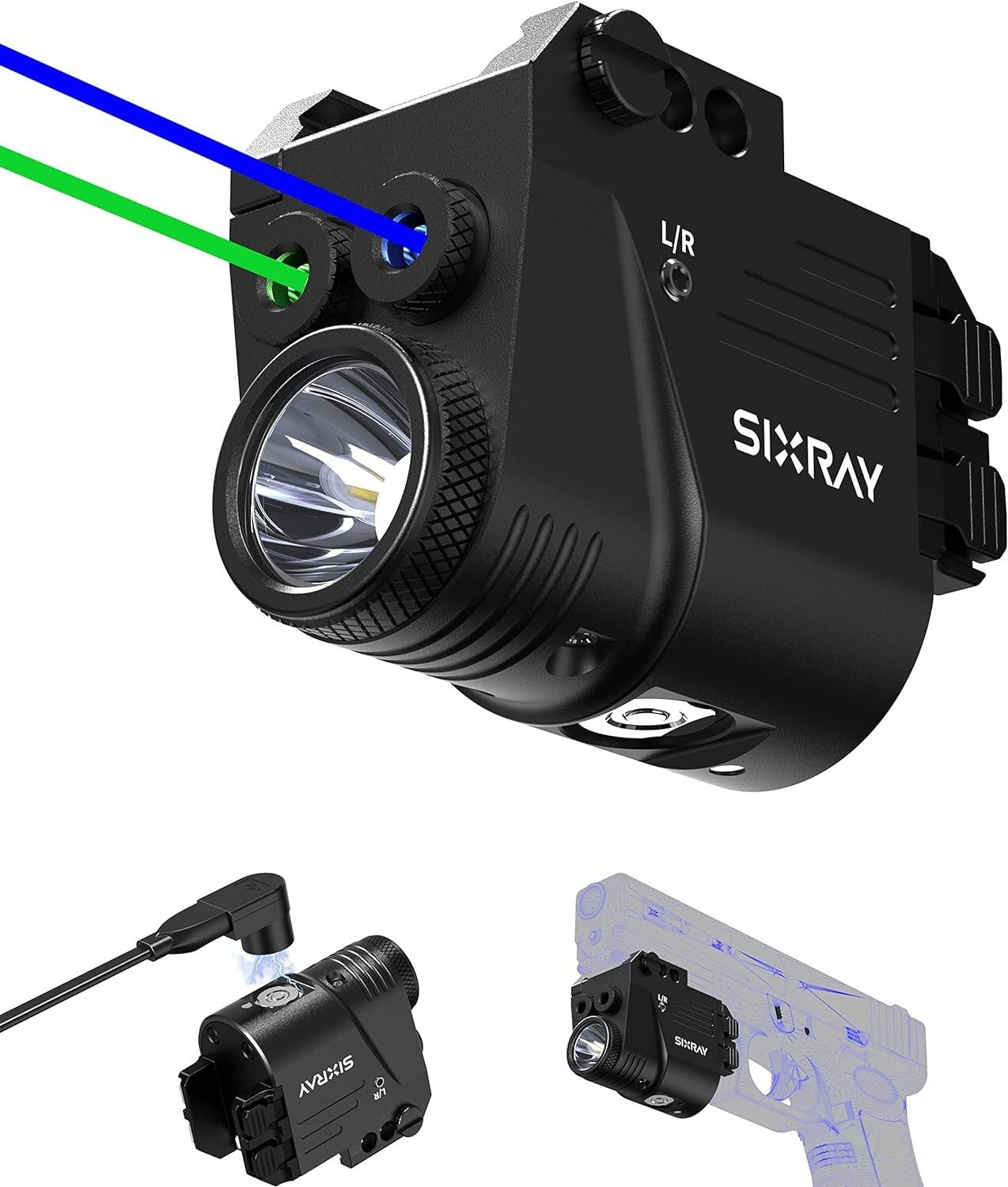 Versatile Picatinny Mount Laser Combo: 500 Lumen Brightness & Easy Setup