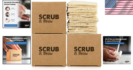 90-Pack Natural Loofah Sponges: Eco-Friendly, Non-Scratch Kitchen Cleaners