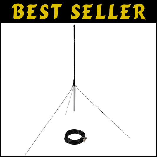 Durable 1/4 Wave FM Transmitter Antenna for Maximum Coverage - Waterproof Design