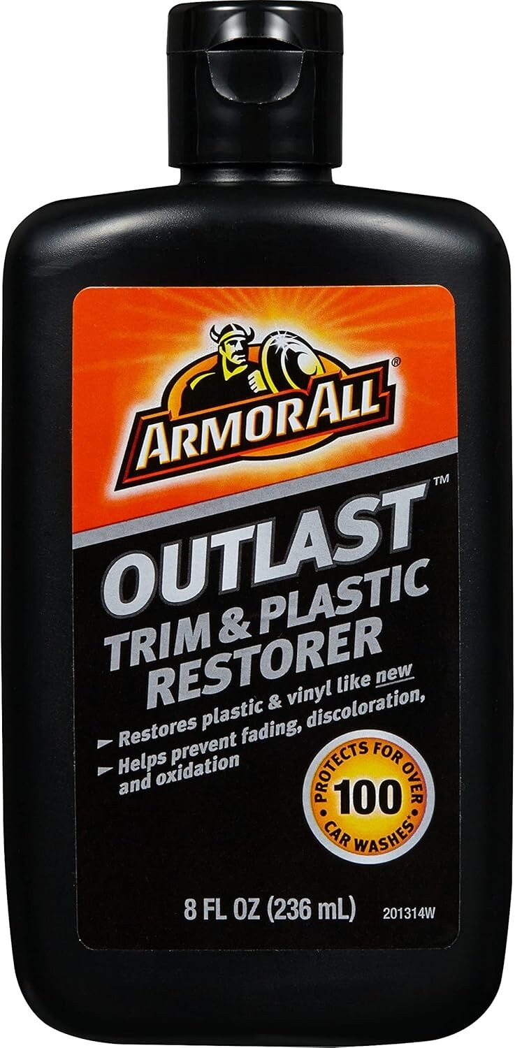 Outlast 8 Oz Trim Restorer - Liquid Cleaner for Cars & Motorcycles, Pack of 6