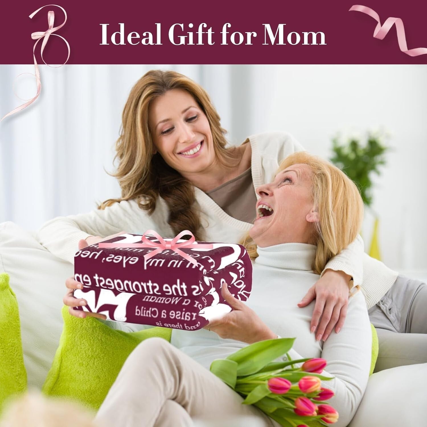 Premium I Love You Mom Blanket - Cozy, Machine Washable, Perfect for All Seasons