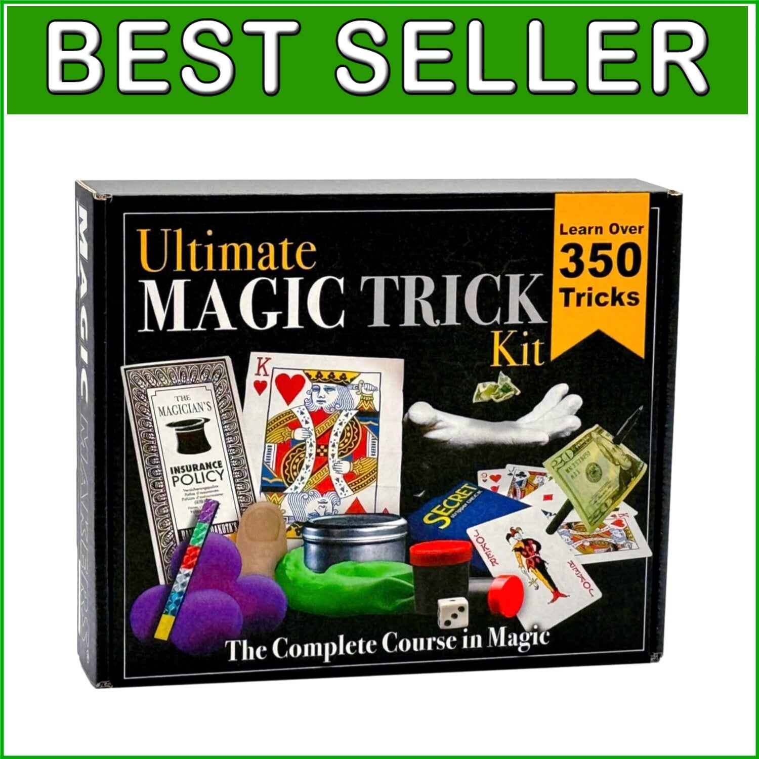 Professional Quality Magic Trick Kit with 350 Tricks and Learning Tutorials