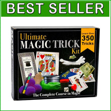 Load image into Gallery viewer, Professional Quality Magic Trick Kit with 350 Tricks and Learning Tutorials