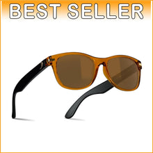 Load image into Gallery viewer, Italian-Made Crystal Brown Polarized Sunglasses with Scratch-Resistant Lenses