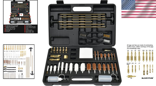 Efficient Gun Cleaning Kit with Sturdy Carry Case - Perfect for Any Gun Owner