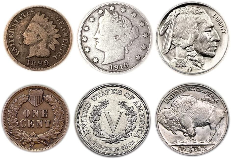 Spirit of The American West Penny & Nickel Coin Collection with Acrylic Case