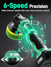 Load image into Gallery viewer, Lightweight KIMO 20V Cordless Polisher Kit with Dual Batteries &amp; Fast Charger