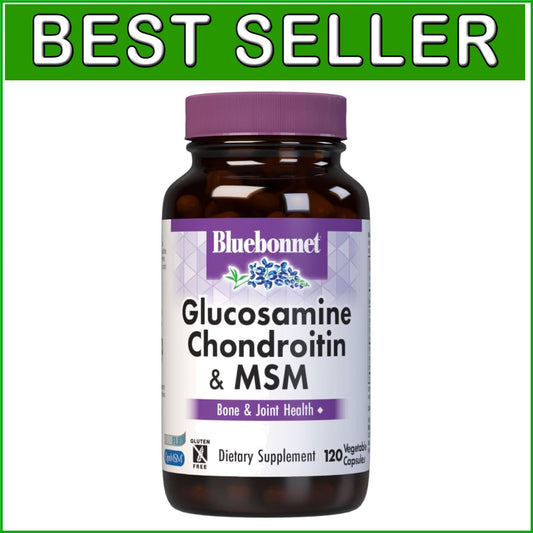 Bone & Joint Health Supplement: Glucosamine Chondroitin with MSM, 120 Vegan Caps