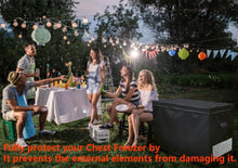 Load image into Gallery viewer, Durable Waterproof Freezer Cover with Easy Access Zipper - 14-16 cu ft Capacity