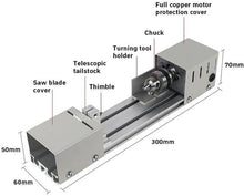 Load image into Gallery viewer, Compact Wood Lathe Machine - 70mm Turning Diameter for Home Woodworking