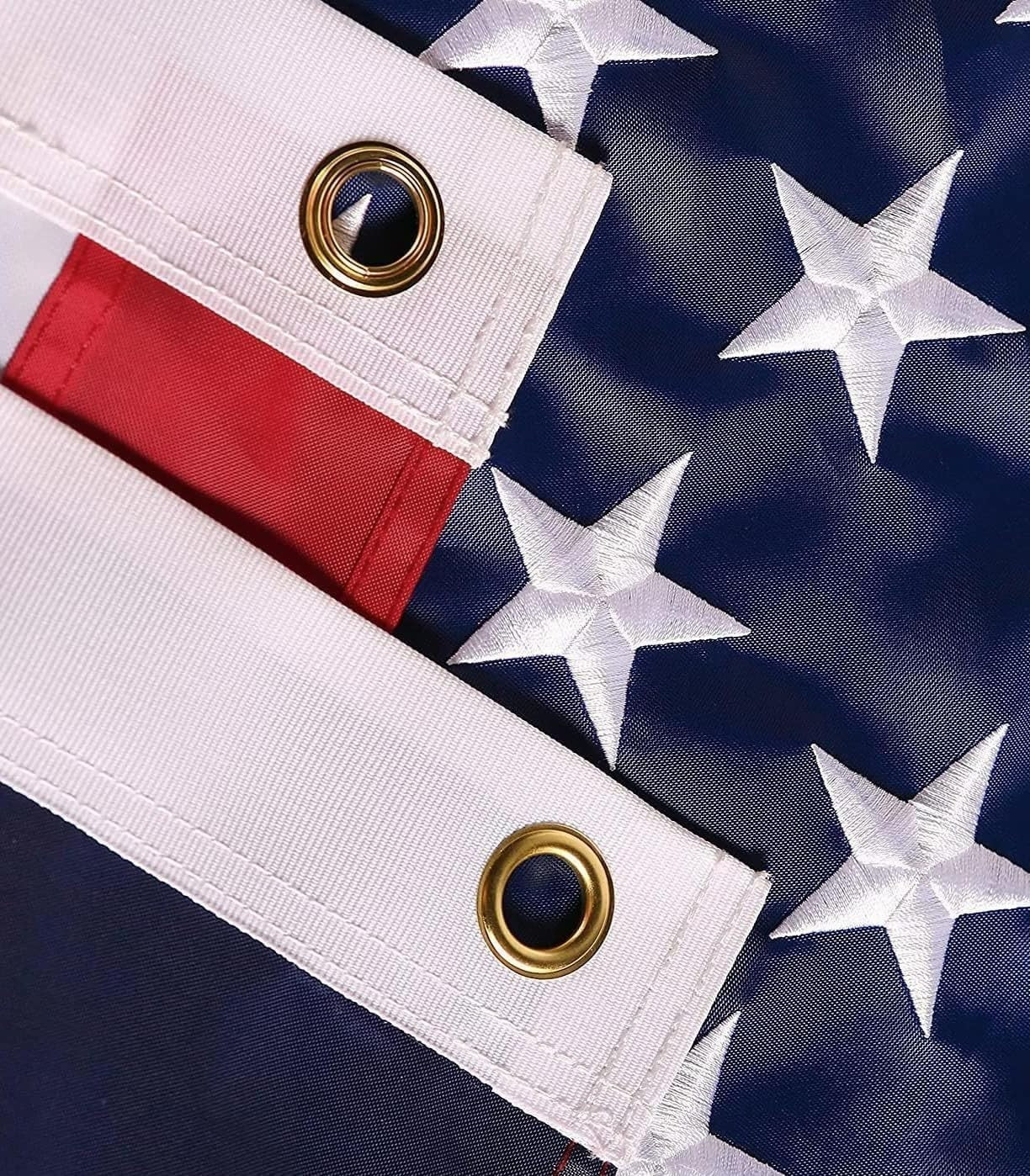 Durable Outdoor Flag Kit - 4x6 Embroidered Flag with 6ft Rust-Resistant Pole