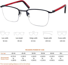 Load image into Gallery viewer, Lightweight Progressive Reading Glasses with Scratch-Resistant Blue Light Lenses