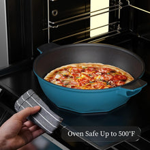 Load image into Gallery viewer, Non-Toxic 5 Quart Deep Frying Pan with Detachable Handle - Heat Indicator