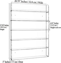 Load image into Gallery viewer, Ultimate Nail Polish Organizer - 6 Tier Acrylic Rack for Wall, Includes Cloth