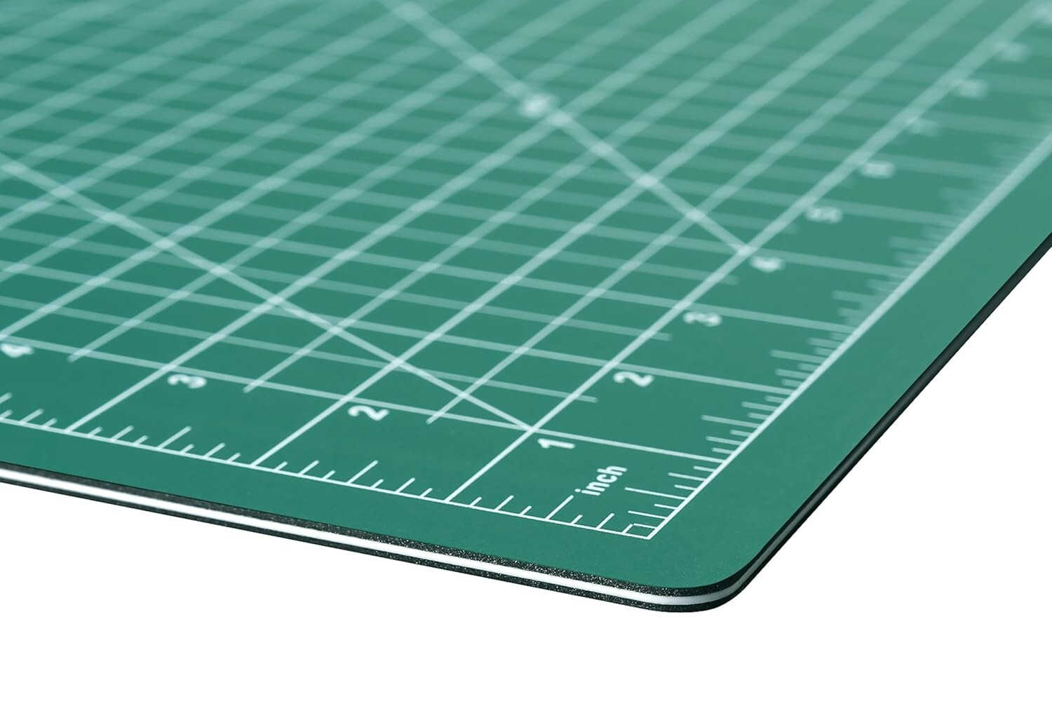 Durable 5-Layer Green Cutting Mat with Measurement Grid for Crafts - 24"x36"