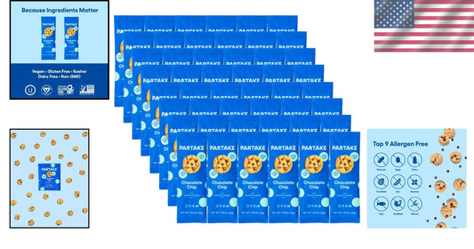 48 Convenient Gluten Free Mini Chocolate Chip Cookie Packs for Snack Lovers