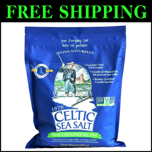 Versatile 5lb All-Natural Fine Ground Sea Salt - Gluten-Free and Paleo-Friendly