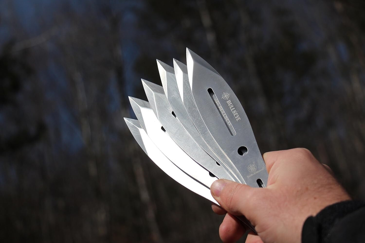 Lightweight 8-Inch Stainless Steel Throwing Knives with Sheaths for Competition