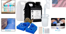 Load image into Gallery viewer, Sapphire Blue Silicone Mold Making Kit - 4.4 lbs of Versatile Casting Material