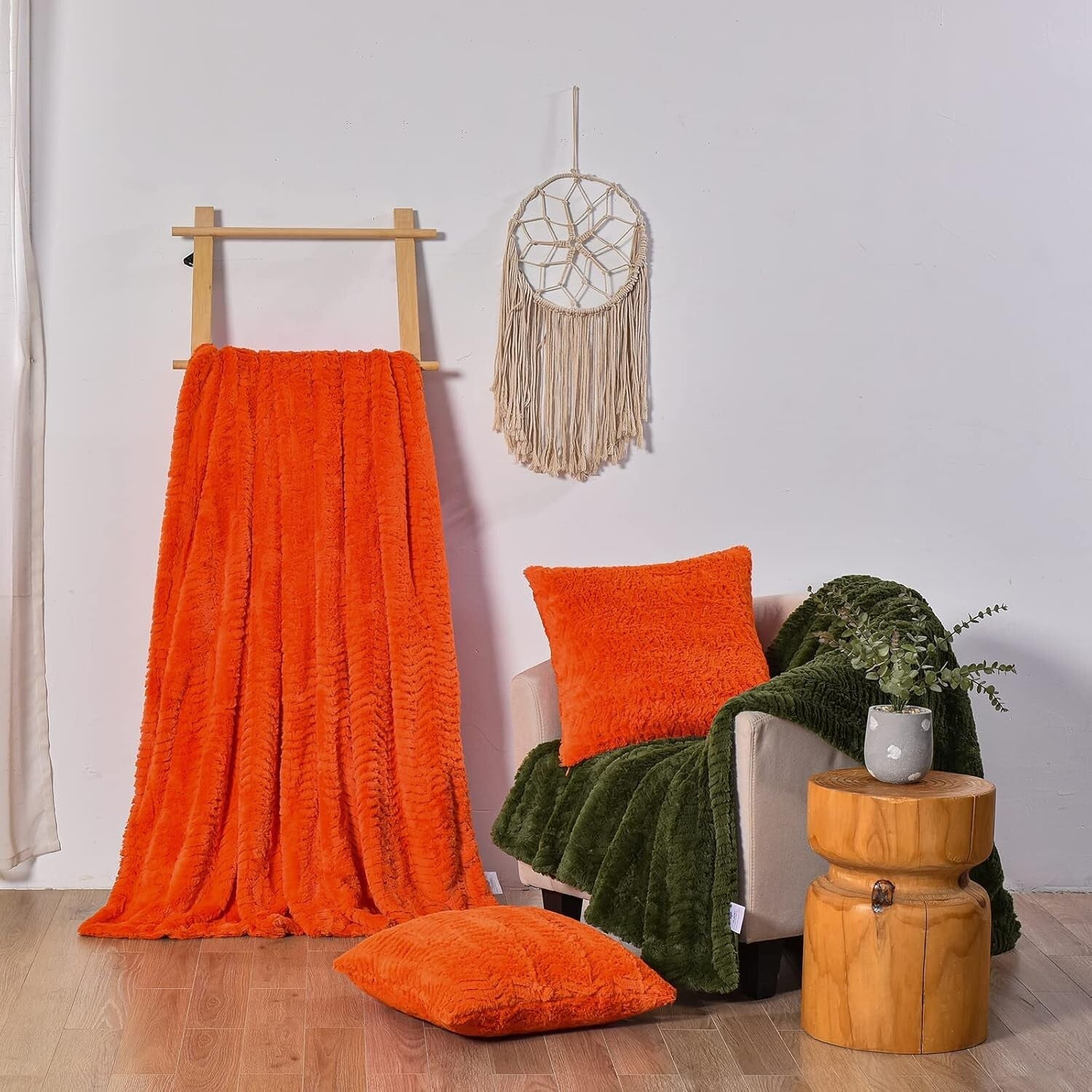 All-Season Faux Fur Blanket for Twin XL Bed - 63"x90" - Perfect for Napping