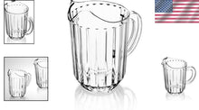 Load image into Gallery viewer, Large Capacity 60 oz Clear Plastic Pitchers for Restaurants - 12 Count