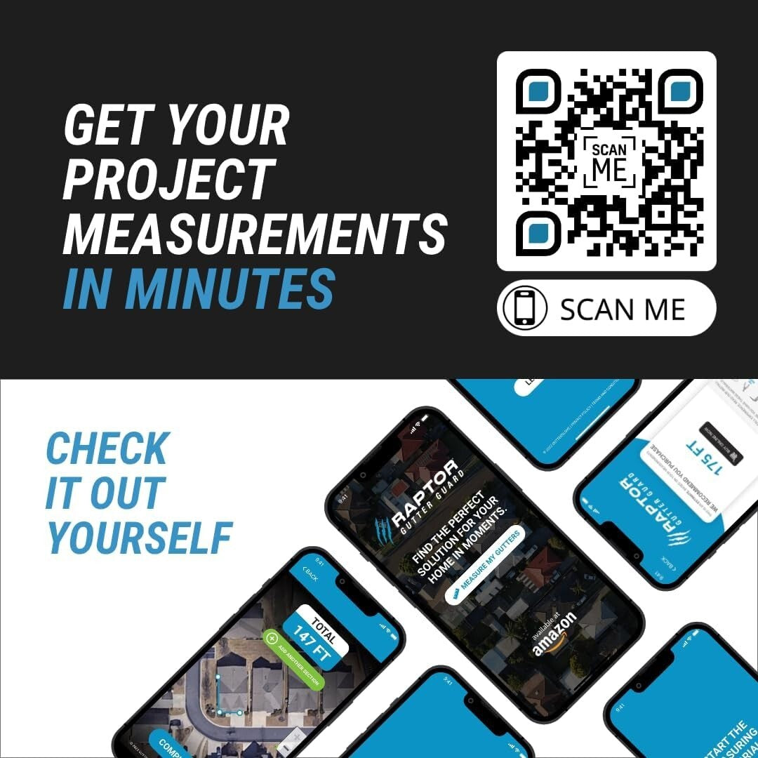 DIY-Friendly 48 FT Gutter Guard with Self-Tapping Screws - Rust-Resistant Steel