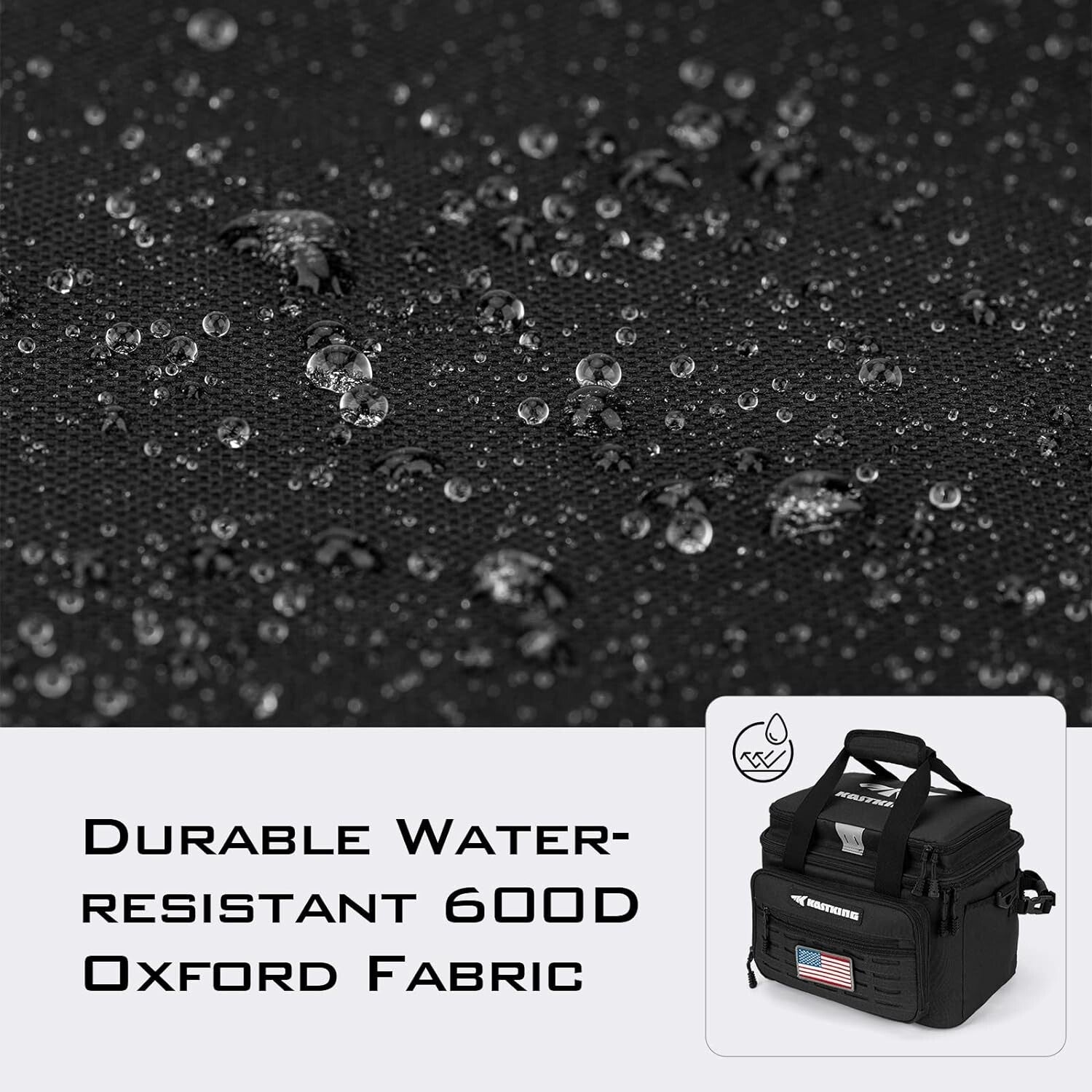 Durable Fishing Tackle Storage Bag - 3600 Size Capacity, Molle Straps Included