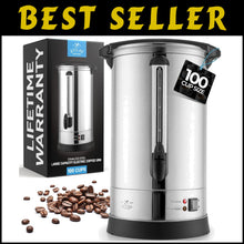 Load image into Gallery viewer, Zulay 100-Cup Commercial Percolator - Ideal for Office, Weddings &amp; Catering