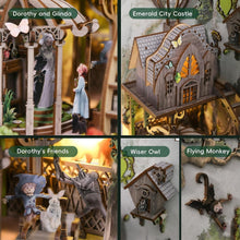 Load image into Gallery viewer, Creative 3D Wooden Book Nook with LED Lights - Elegant Dorothy's Adventure Decor