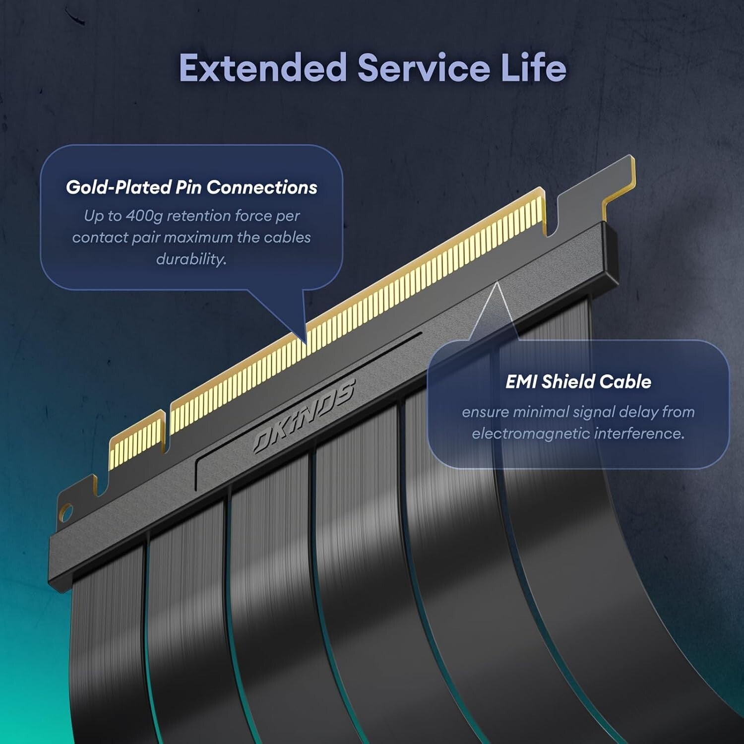 Flexible 150mm PCI-E Riser Cable - Gold-Plated Adapter for Maximum Transfer