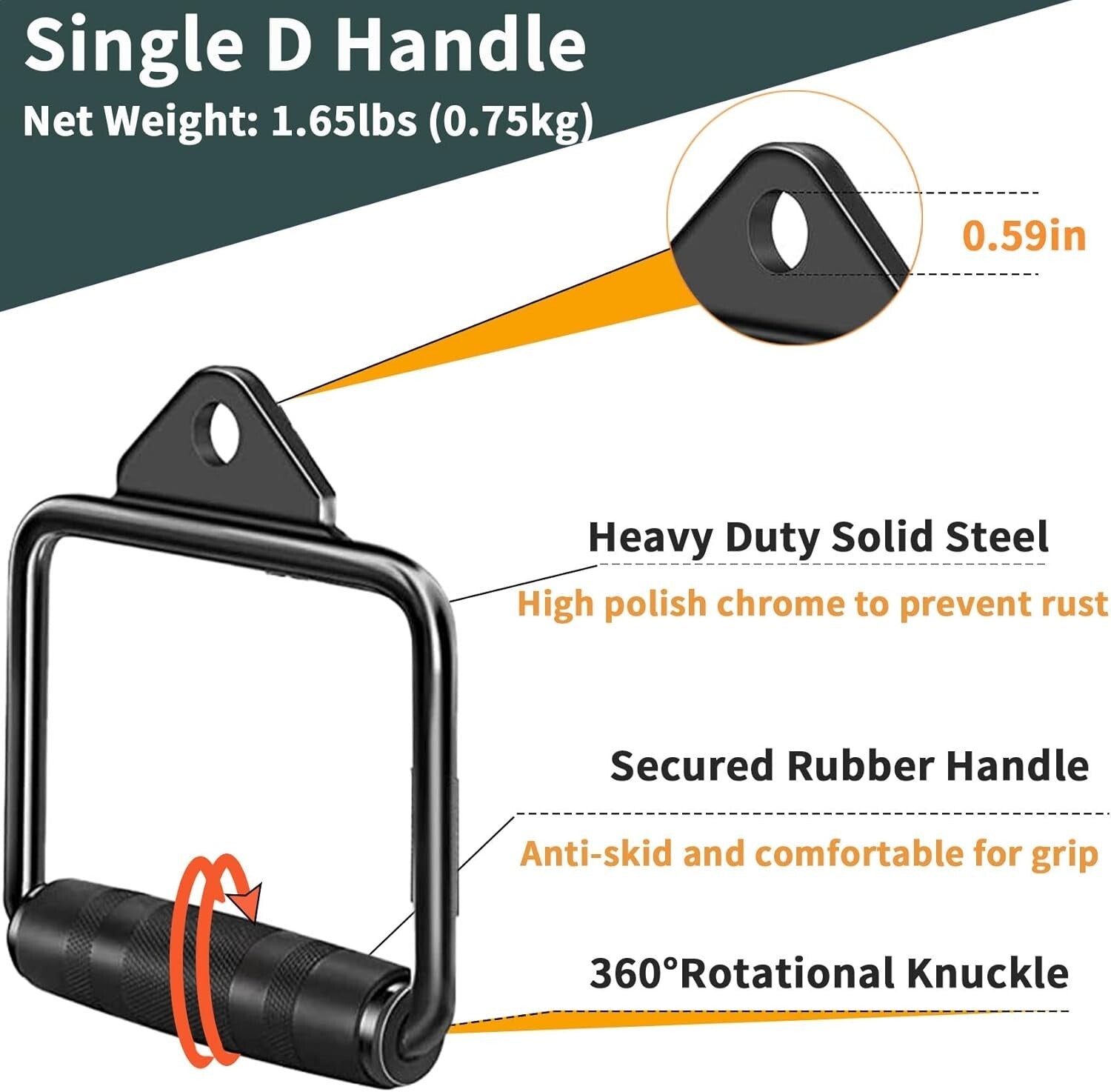 Multi-Functional Solid Steel Gym Attachments - Strengthen Your Training Routine