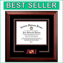 Load image into Gallery viewer, NCAA Spirit Diploma Frame in Arizona State Design, 8.5x11 Document Display