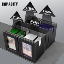 Load image into Gallery viewer, Lightweight MTG Deck Box - 5 in 1 Premium Storage for Trading Cards &amp; More