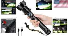 Load image into Gallery viewer, Adventure-Ready Tactical LED Flashlight: 990000 Lumens, Lightweight &amp; Waterproof